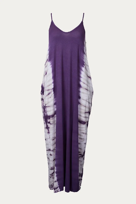 TIE-DYED STRETCH-MODAL JERSEY MAXI DRESS Animal Print Jersey Tee