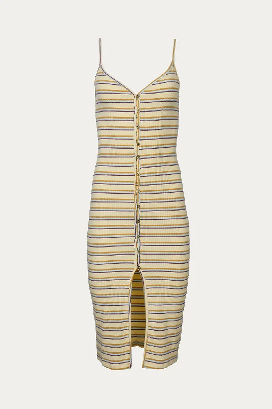 RIBBED STRETCH MODAL-JERSEY MIDI DRESS Ribbed Jersey Tee