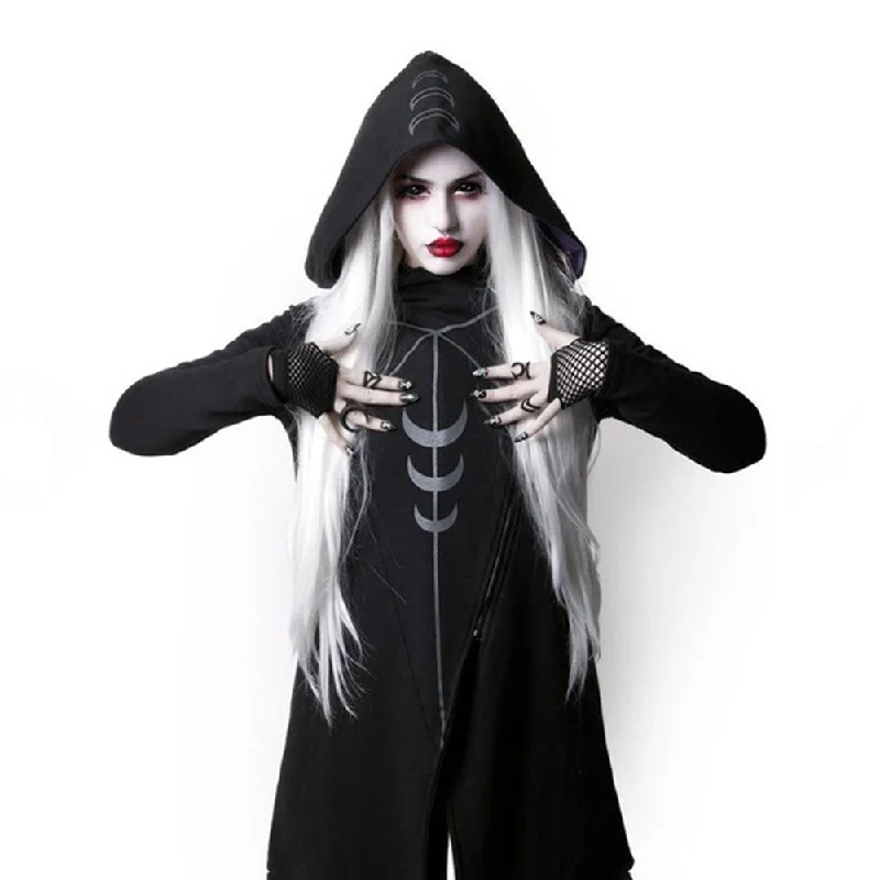 Rosetic Women Harajuku Goth Hoodie Sweatshirt Hoodie with Emblem Brand Identity