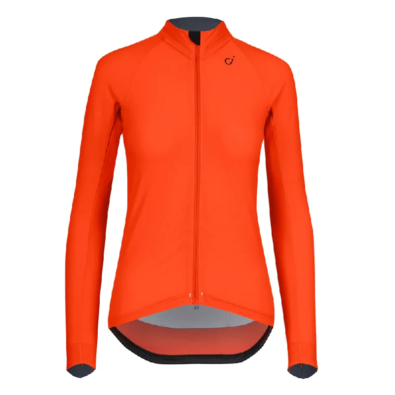 VELOCIO WOMENS SIGNATURE JERSEY LONG SLEEVE FIRE RED Trendy Jersey Shirt