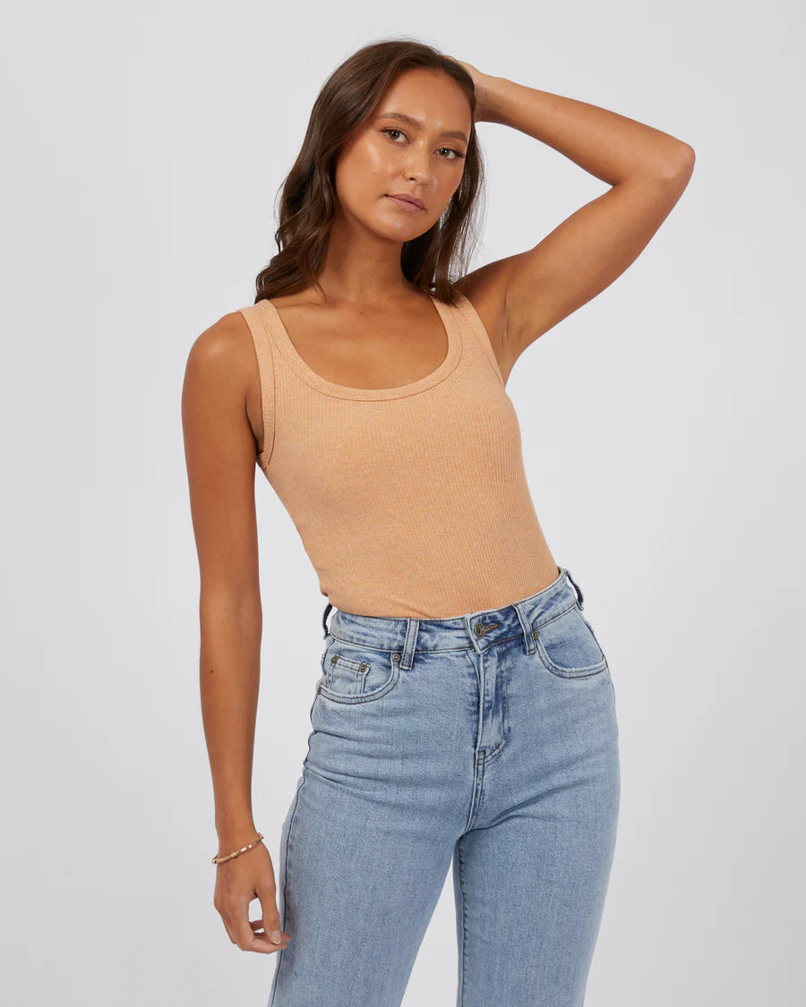 SILENT THEORY MIA TANK - PEACH essential tank top