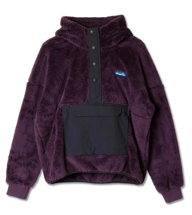 Women's Kavu | Moon Ridge Pullover Hoodie | Aubergine Hoodie with Earth Tones Natural Calm