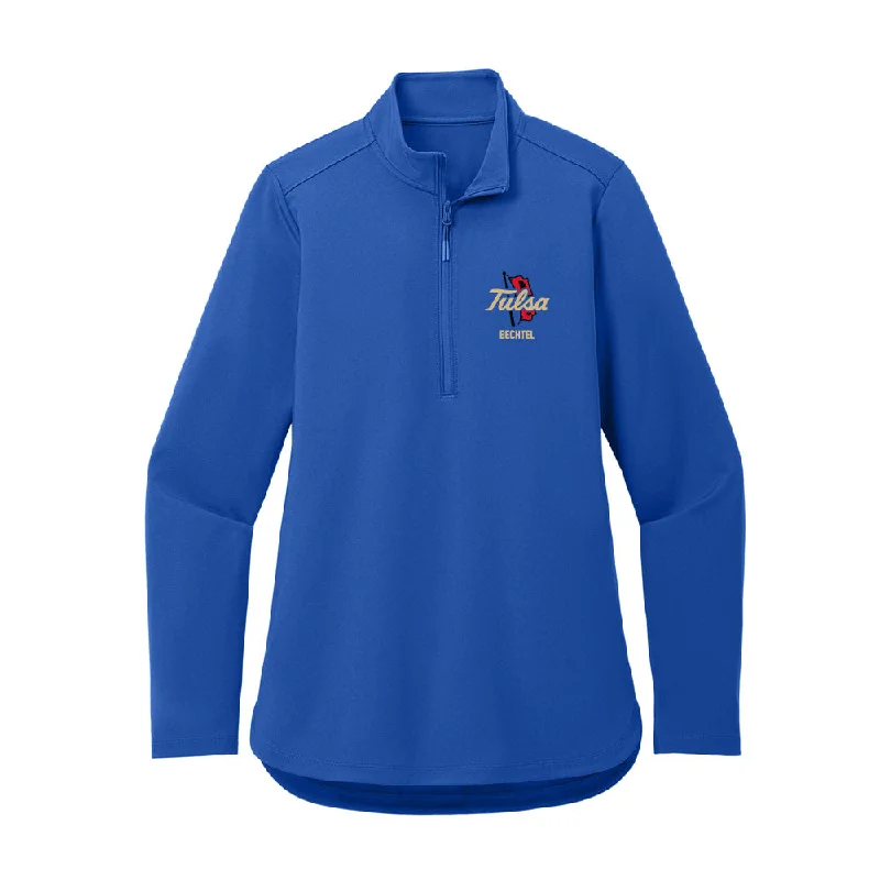 Tulsa - NCAA Women's Soccer : Ady Bechtel - Women's Premium Quarter Zip Jacket Tailored Jacket Straight Jacket A-Line Jacket