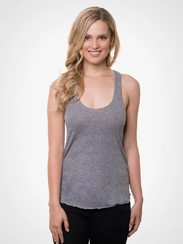 Catalina Tri-Blend Racer Tank graphic tank top