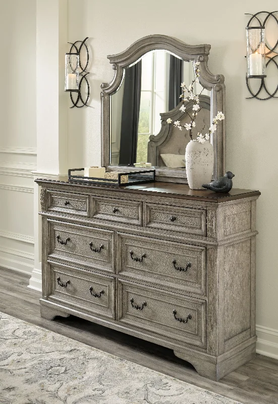 Lodenbay - Antique Gray - Dresser, Mirror Tunics Luxurious premium