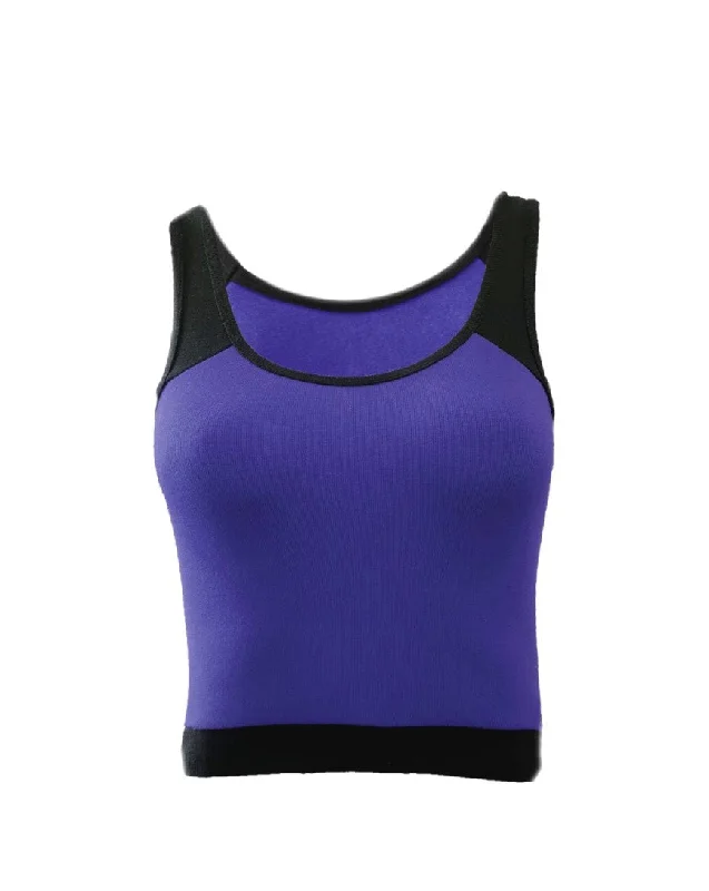 Navy Blue Tank Top print tank top