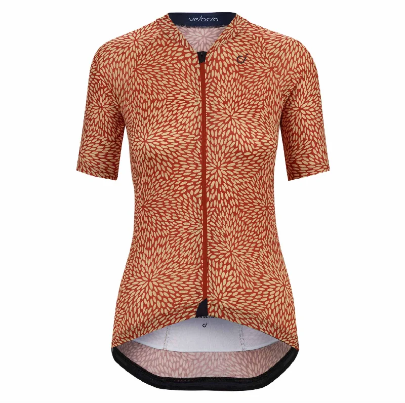 VELOCIO FLORA ULTRALIGHT WOMENS JERSEY RUST Eco-Friendly Jersey Tee