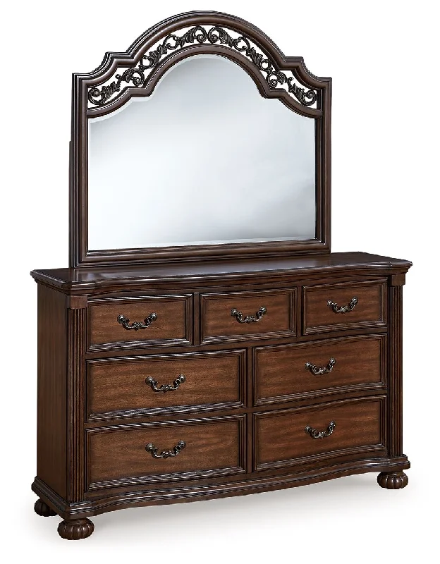 Lavinton - Brown - Dresser And Mirror Tunics Formal black