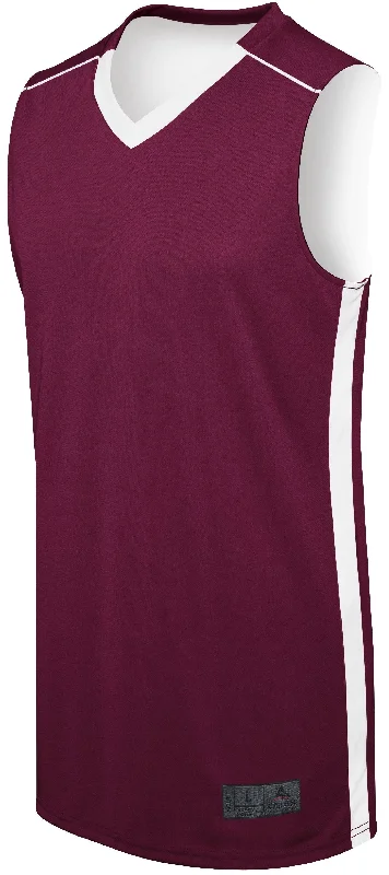 MAROON/WHITE