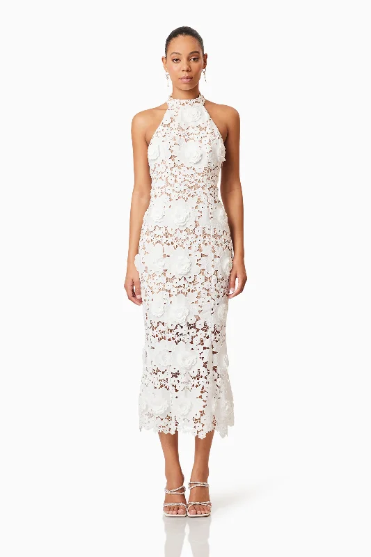 Elliatt Daffodil Cocktail Dress - Ivory Tunics Denim casual
