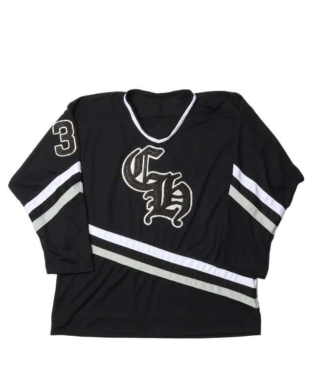 Cross Patch Hockey Jersey V Neck Jersey Blouse