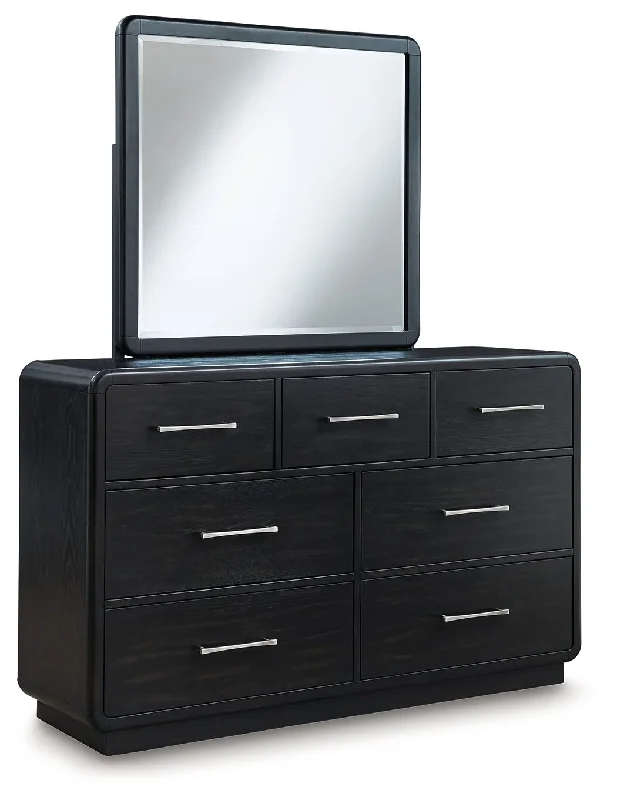 Rowanbeck - Black - Dresser And Mirror Tunics Travel practical