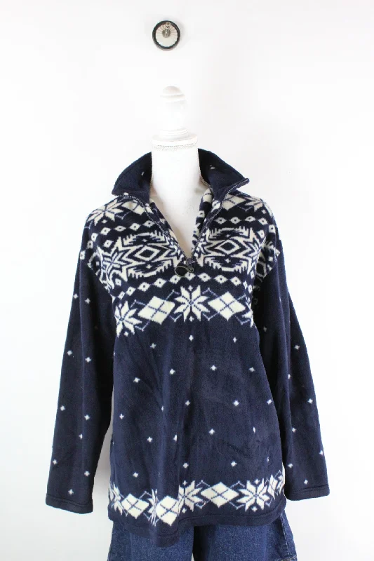 Vintage Ralph Lauren Fleece Sweatshirt (M) Hoodie with Zipper Versatile Modern
