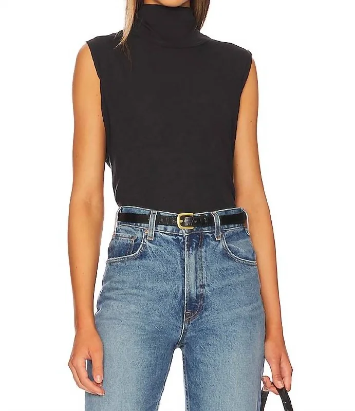 Xena Tank Top In Black teal tank top