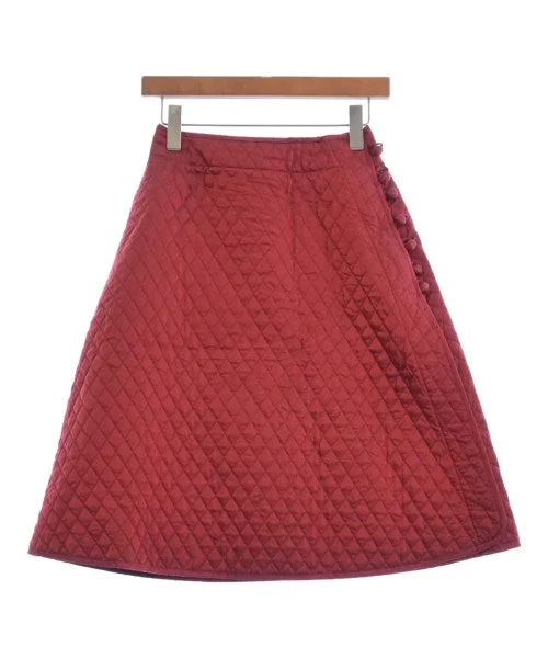 noir kei ninomiya Knee length skirts satin skirt smooth