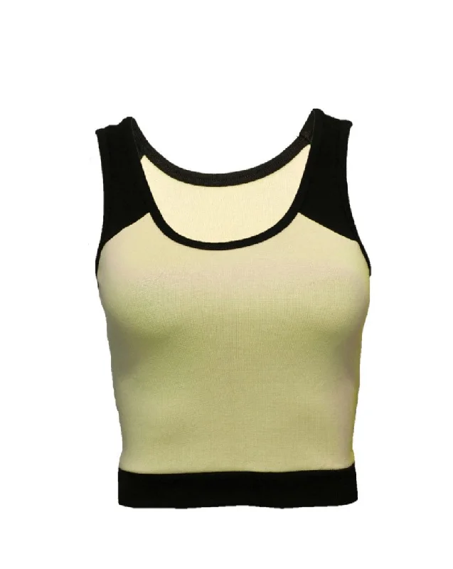 Lime Yellow Tank Top striped tank top