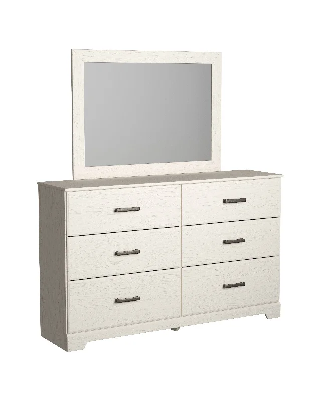Stelsie - White - Dresser, Mirror Tunics Practical easy-care
