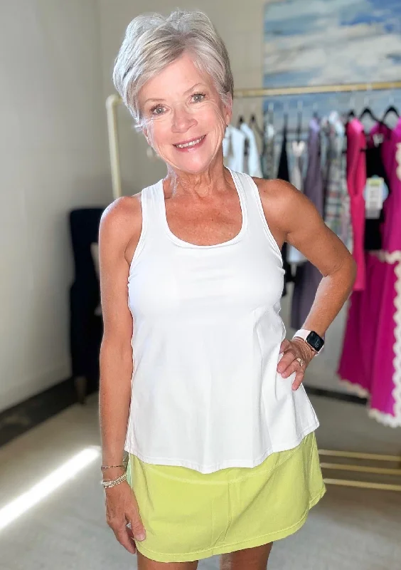Pure White Tank bold tank top
