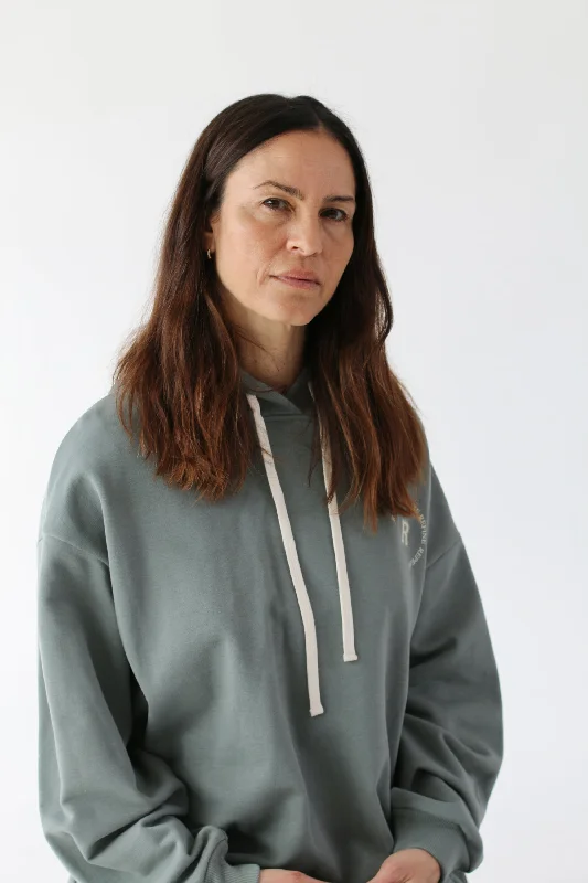 GRAPHIC HOODIE Hoodie with Hem Lace Feminine Delicate