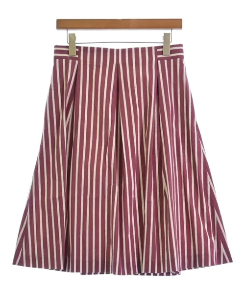 OLD ENGLAND Knee length skirts asymmetrical skirt cut