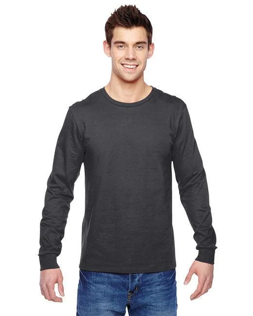 Fruit of the Loom Adult Sofspun  Jersey Long-Sleeve T-Shirt SFLR (Pack of 6) Royal Blue Jersey Shirt