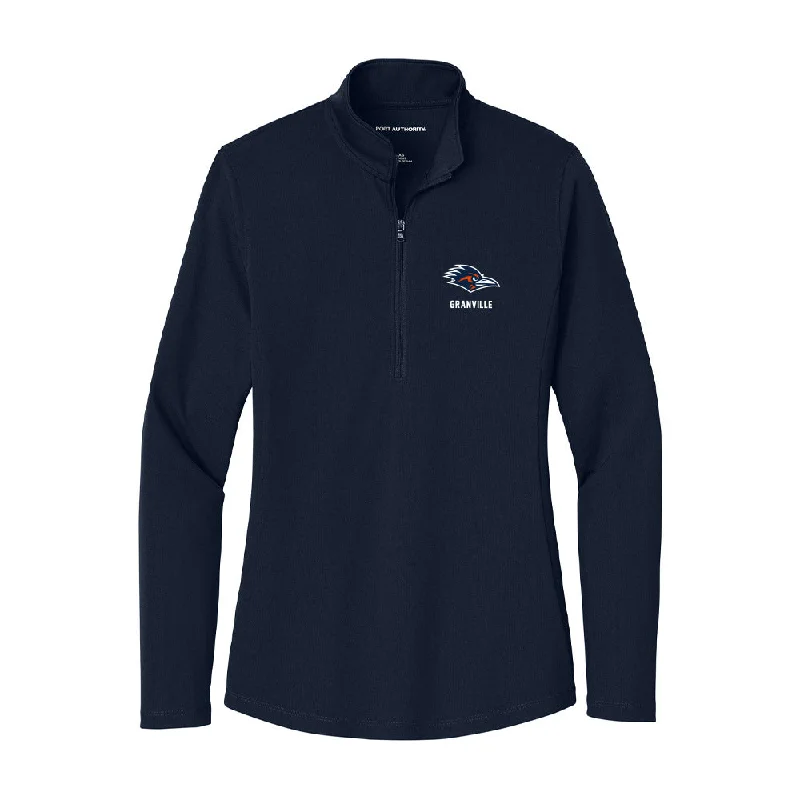 UTSA - NCAA Women's Soccer : Alexandra Granville - Women's Lightweight Quarter Zip Jacket Lace Jacket Ribbed Jacket Sequined Jacket