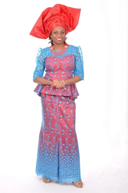 Blue African French Lace Top and Skirt with Red Lining-DP3270 cashmere skirt fine