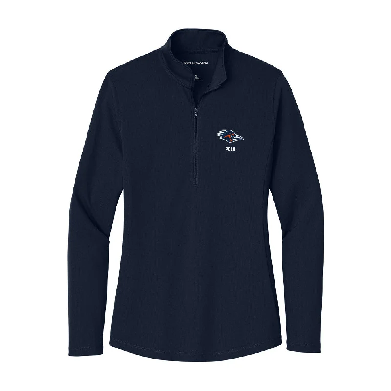 UTSA - NCAA Women's Soccer : Michelle Polo - Women's Lightweight Quarter Zip Jacket Fleece Fabric Down Fabric Feather Fabric