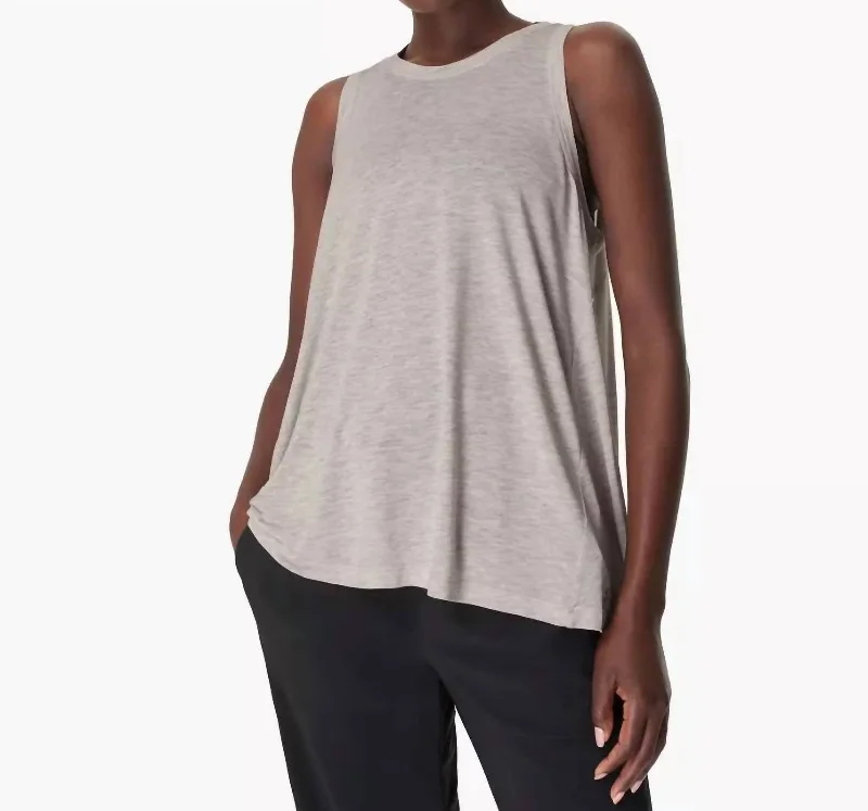 Sweaty Betty Easy Peazy Tank - Light Grey Marl - Final Sale bright tank top