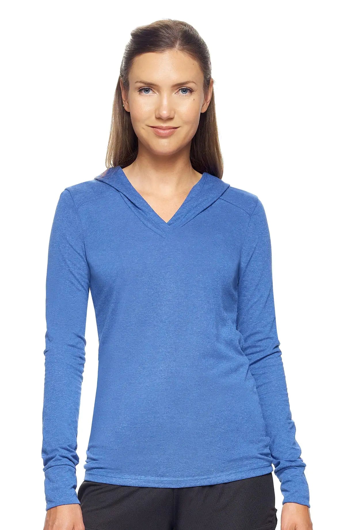 Women's Performance Heather Hoodie Shirt Hoodie with Applique Textured Unique