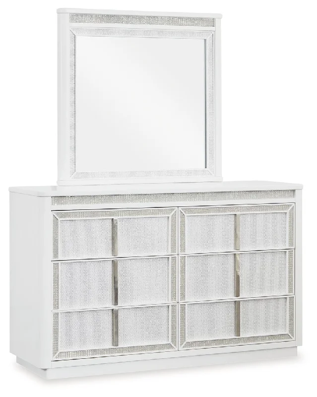 Chalanna - White - Dresser And Mirror Tunics Canvas sturdy