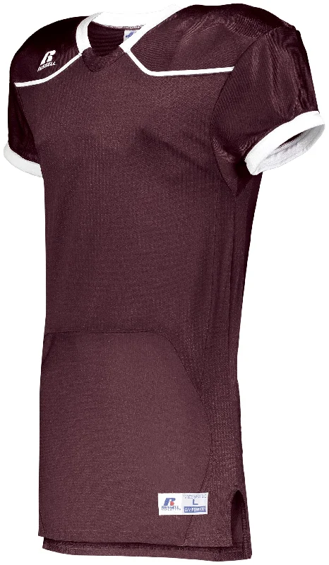 MAROON/WHITE