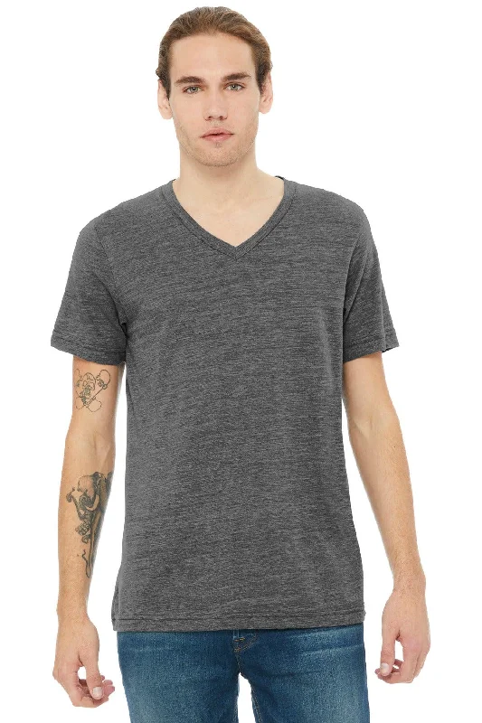BELLA+CANVAS Unisex Textured Jersey V-Neck Tee BC3655 Boutique Jersey Tee