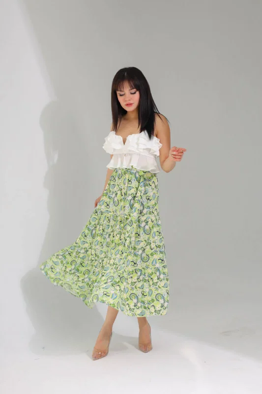 SKIRT 41317 tiered skirt playful
