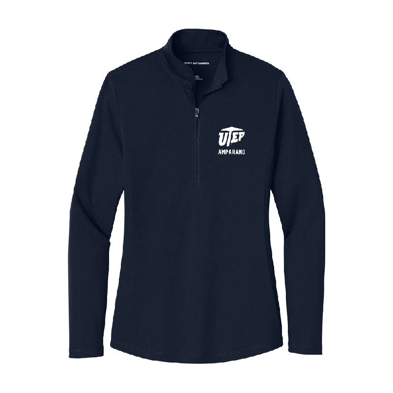 UTEP - NCAA Women's Soccer : Angelina Amparano - Women's Lightweight Quarter Zip Jacket Knit Jacket Woven Jacket Fleece Jacket