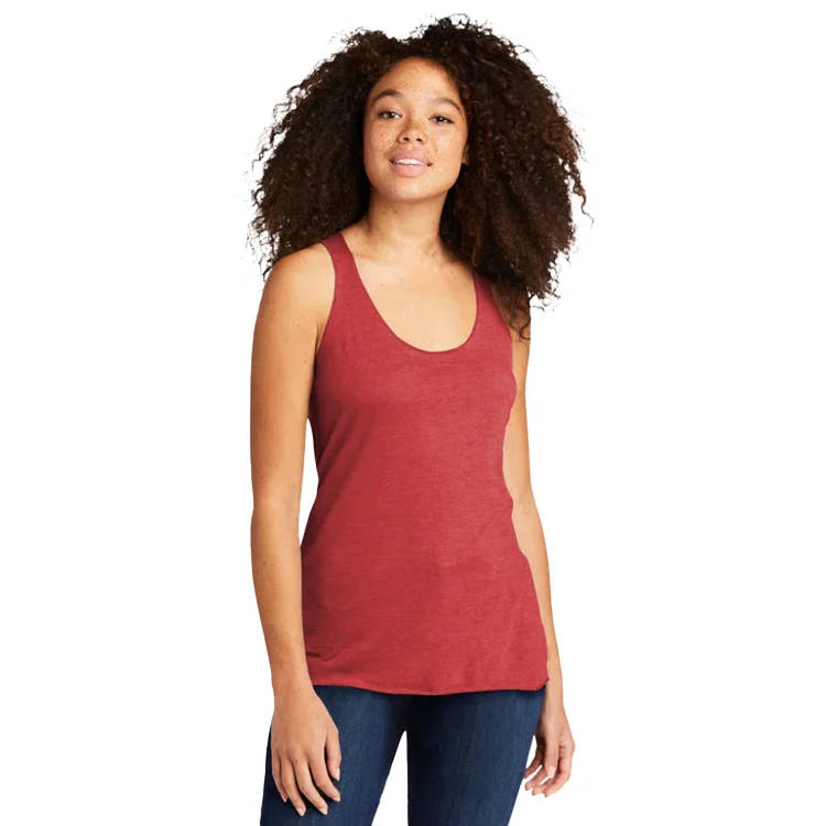 Women's Slainte Strong Triblend Racerback Tank - Red strapless tank top