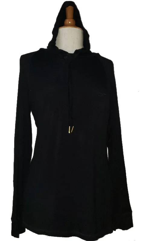 T-Shirt Hoodie Hoodie with High Neck Warm Protective