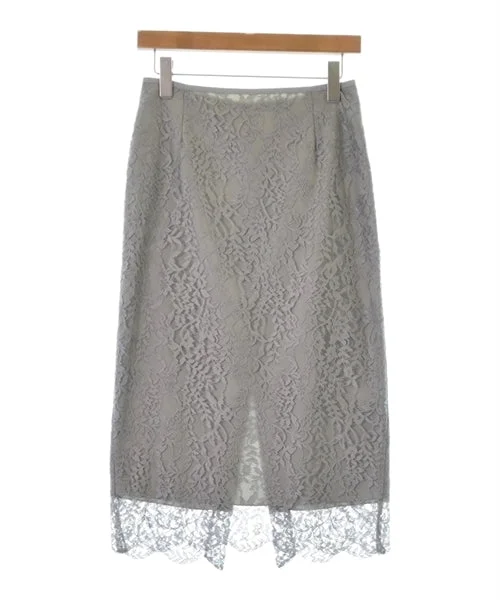UNITED ARROWS Knee length skirts pleated skirt texture