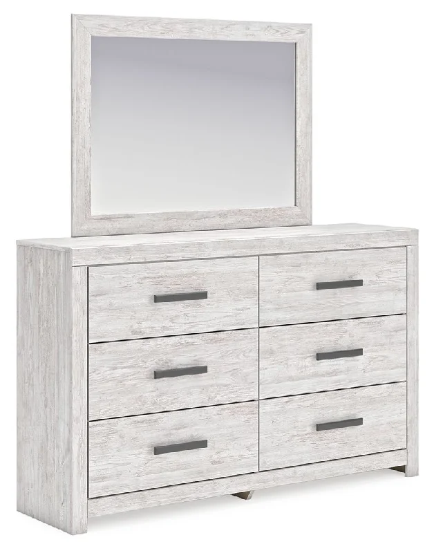 Cayboni - Whitewash - Dresser And Mirror Tunics Ceremony elegant
