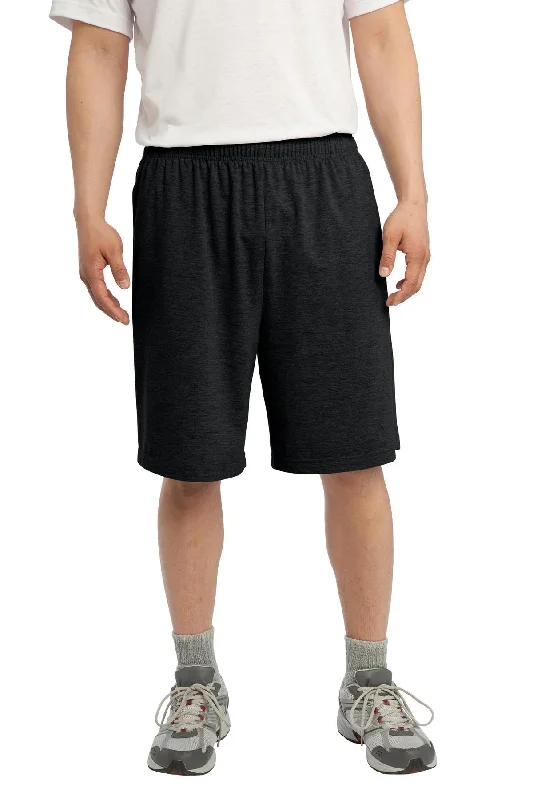 Sport-Tek Jersey Knit Short with Pockets. ST310 Sustainable Jersey Tee