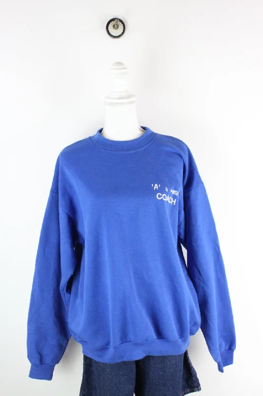 Vintage Coach Sweatshirt (M) Hoodie with Ribbed Cuffs Snug Fit Comfort