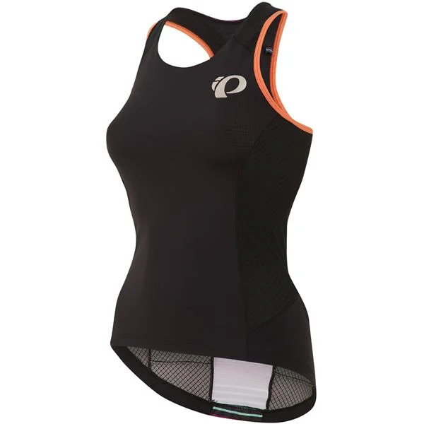 Women's Elite Pursuit Tri Tank - Black/Purple Wine Stripe chic tank top