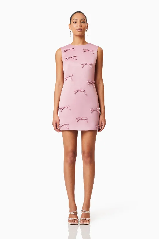 Elliatt Rose Shift Dress - Blush Tunics Fleece cozy