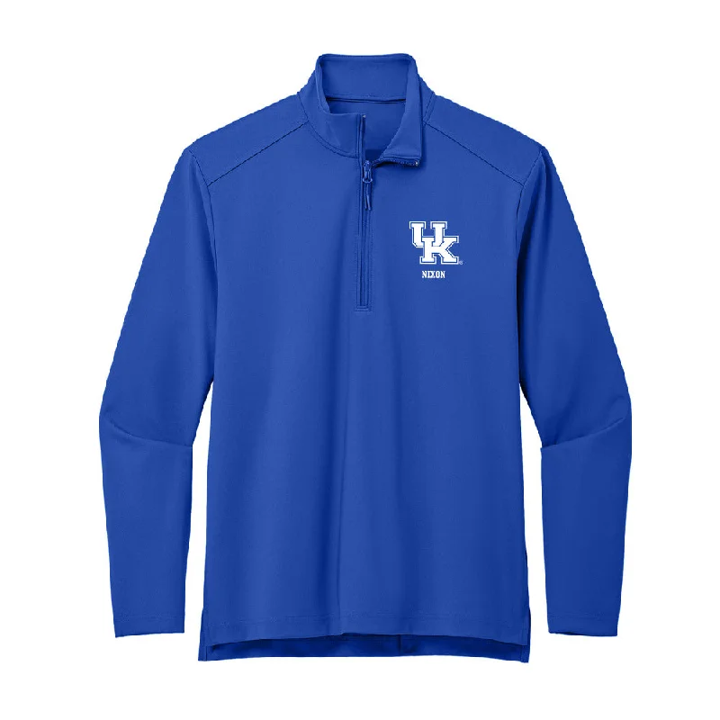 Kentucky - NCAA Women's Soccer : Jasmine Nixon - Premium Quarter Zip Jacket Chenille Fabric Brocade Fabric Lace Fabric