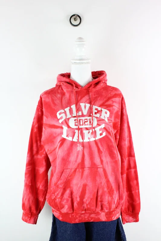 Vintage Silver Lake Hoodie (S) Hoodie with Cropped Fit Short Trendy