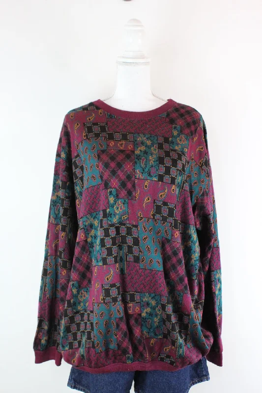 Vintage Donnkenny Sweatshirt (XL) Hoodie with High Neck Warm Protective