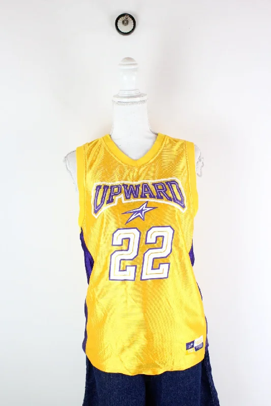 Vintage Upward Jersey (XL) Striped Jersey Top