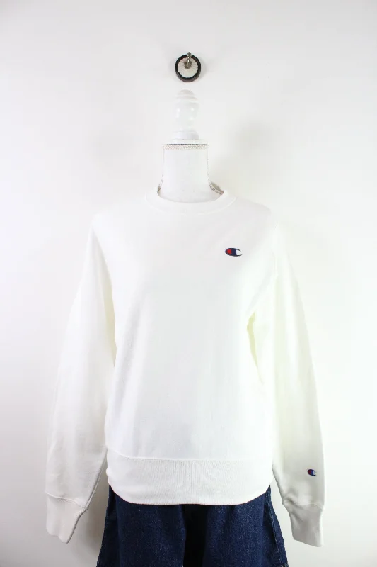 Vintage Champion Sweatshirt (XS) Hoodie with Lace Feminine Delicate