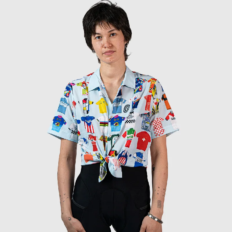 Classic Cycling "Jersey" Resort Shirt Women's Jersey Top