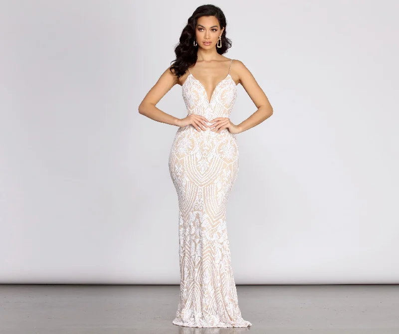 Fritzy Sequin Stylish Mermaid Dress